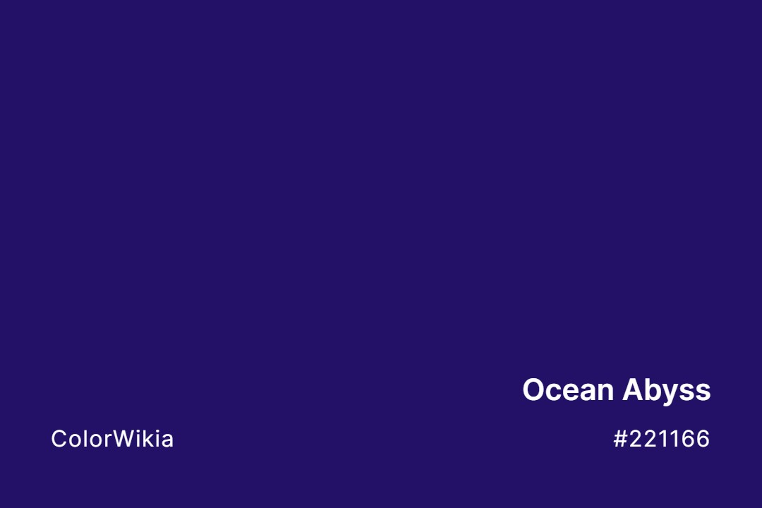 ocean abyss color 221166