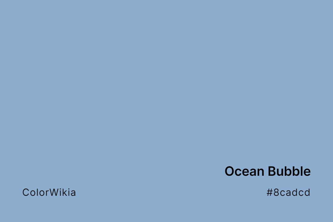 ocean bubble color 8cadcd
