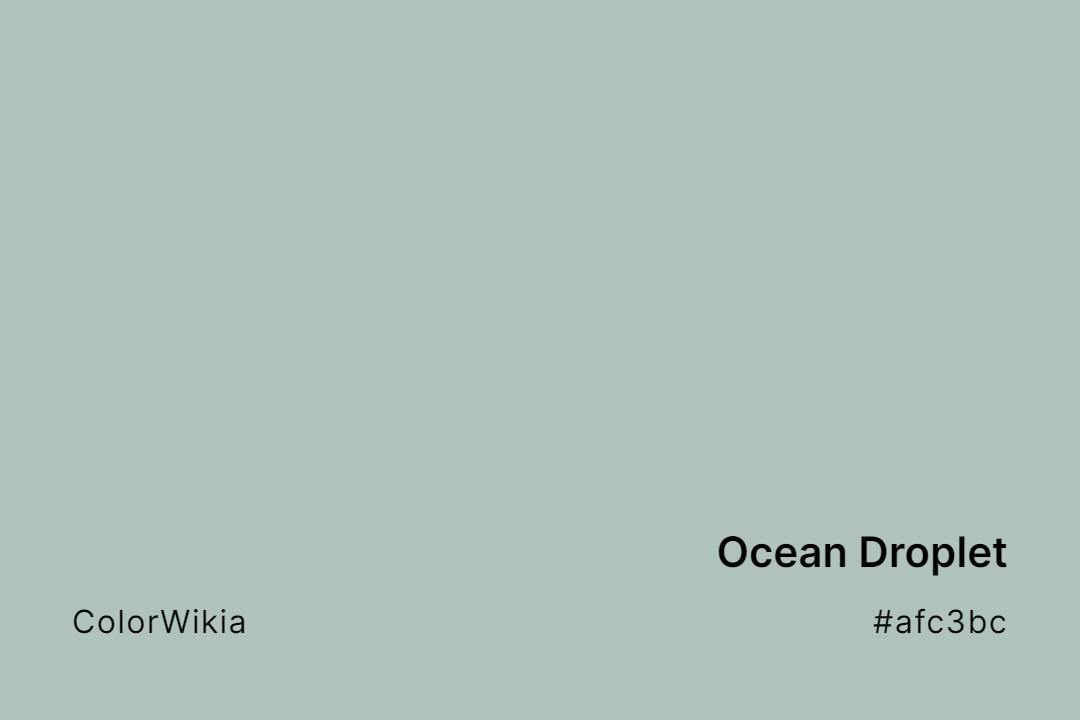ocean droplet color afc3bc