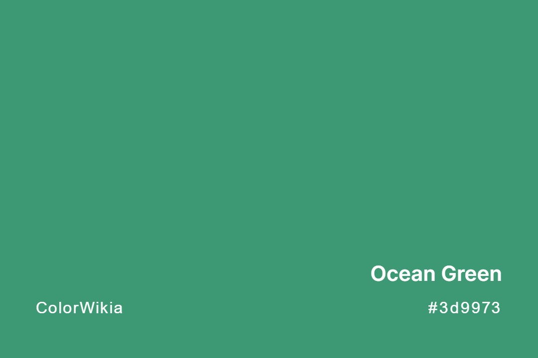 ocean green color 3d9973