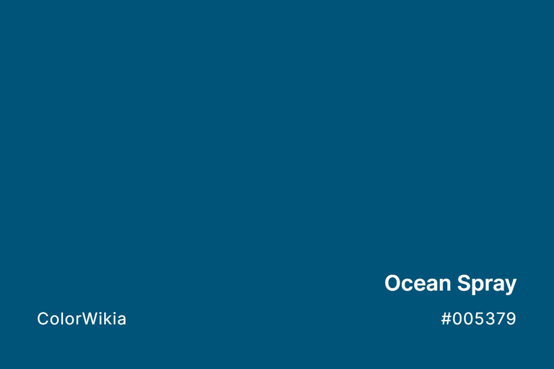 ocean spray color 005379