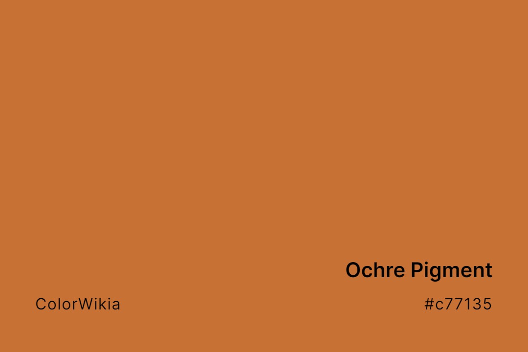 ochre pigment color c77135