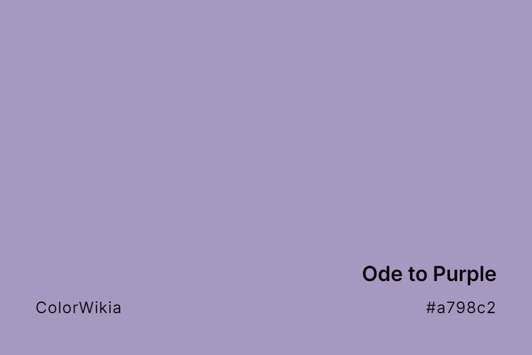 ode to purple color a798c2