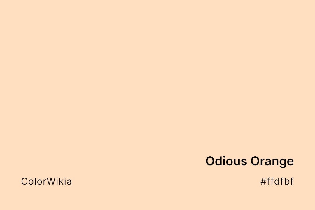 Odious Orange Color – #ffdfbf: Codes and Complete Breakdown