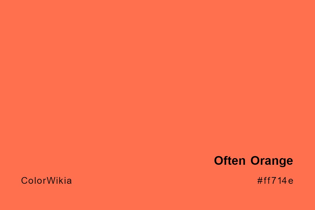 Often Orange Color – #ff714e: Codes and Complete Breakdown