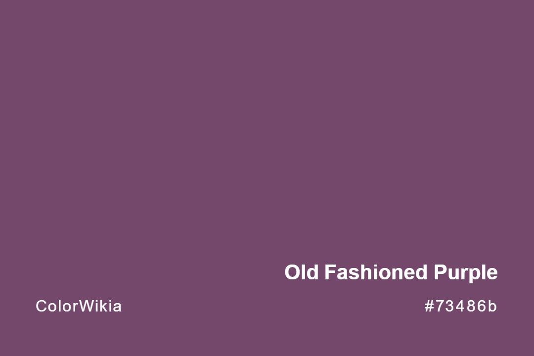 old fashioned purple color 73486b