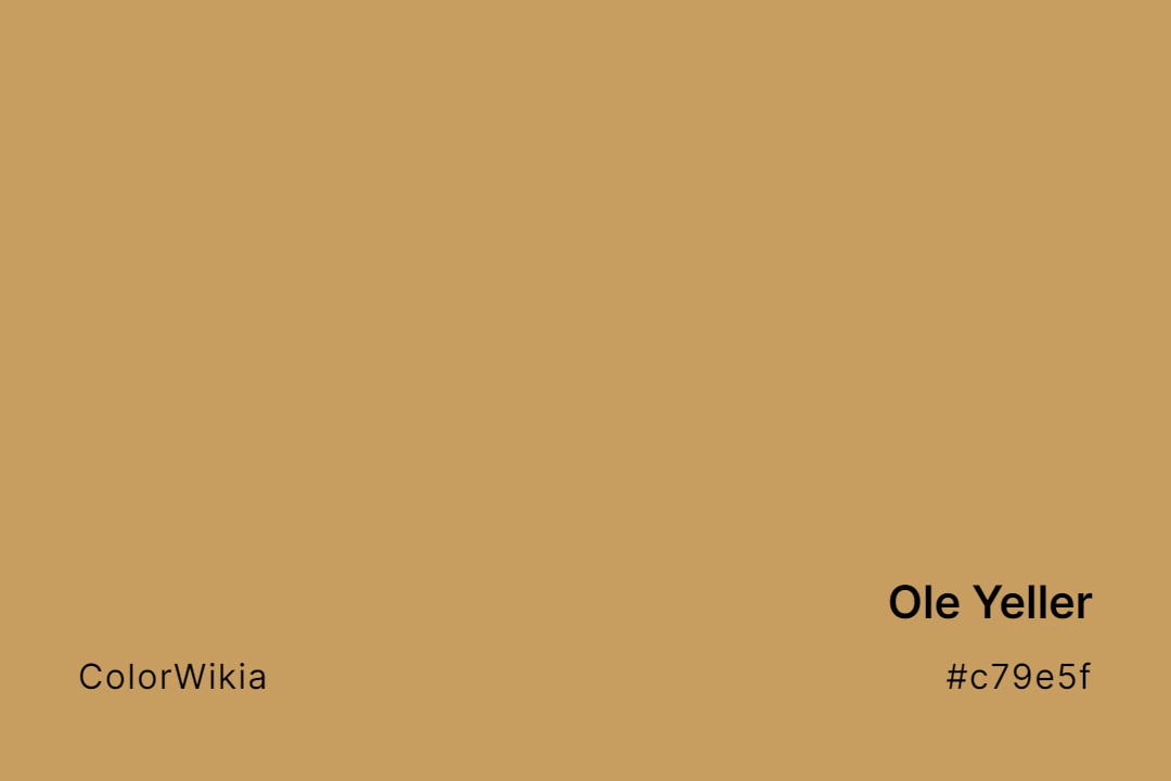 Ole Yeller Color – #c79e5f: Codes and Complete Breakdown