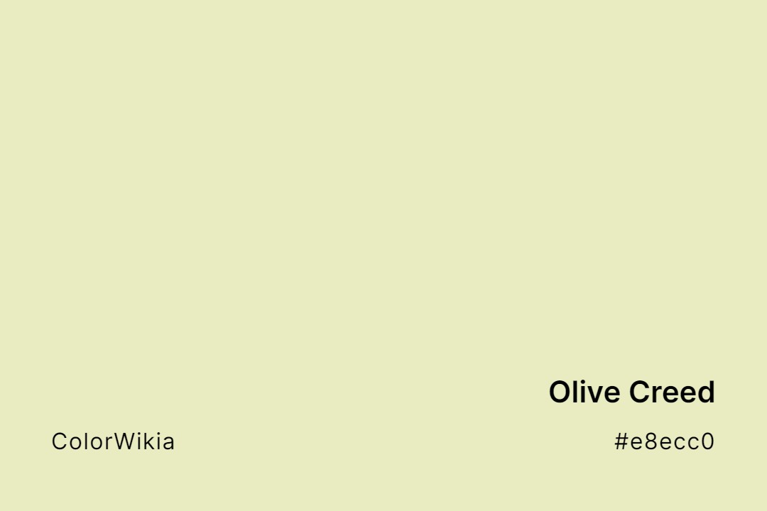 olive creed color e8ecc0