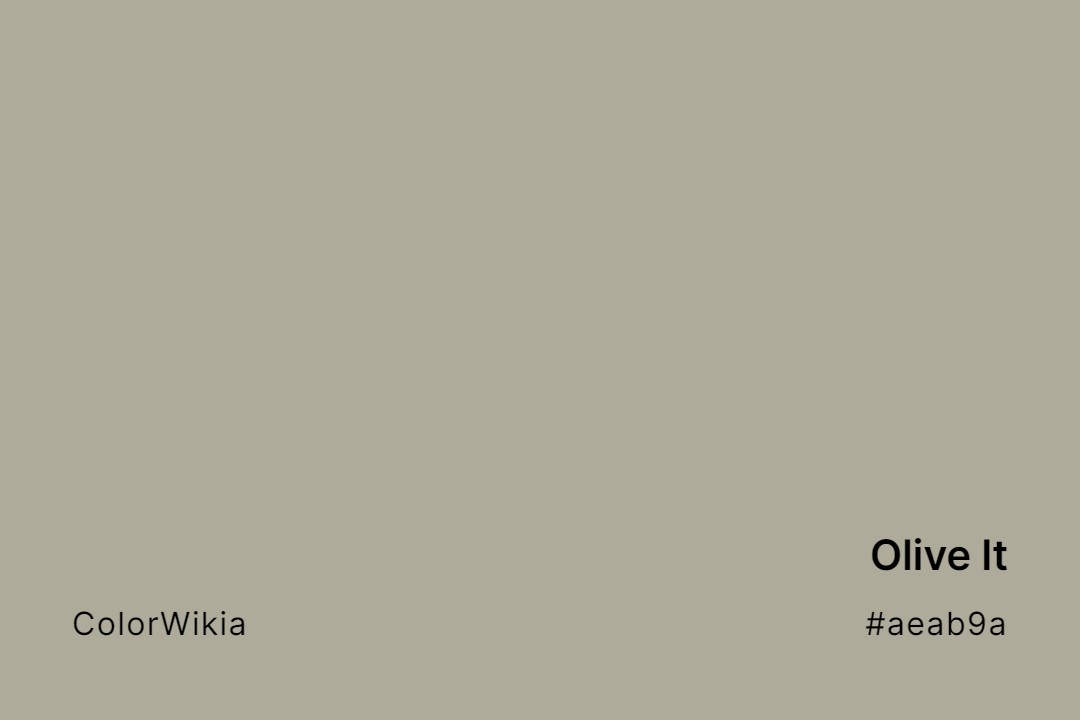olive it color aeab9a