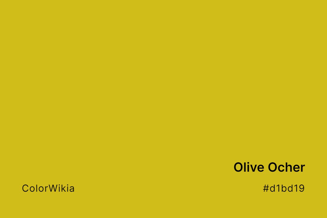 olive ocher color d1bd19