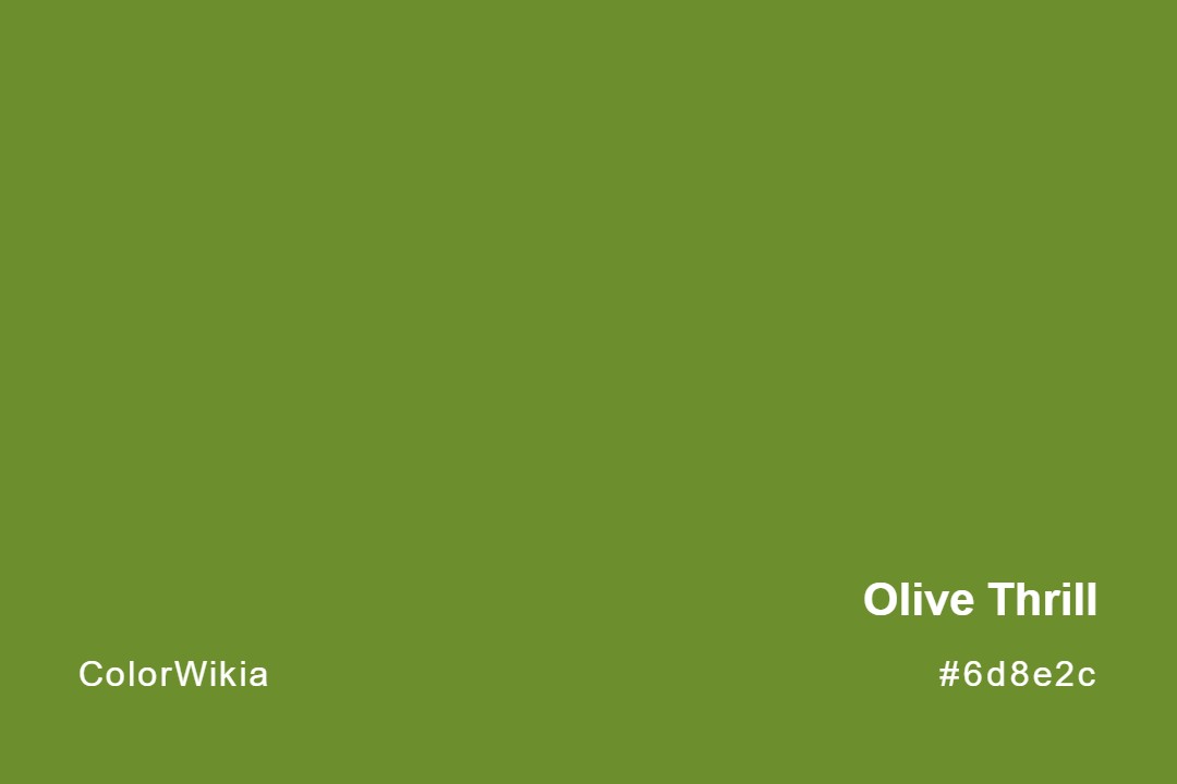 olive thrill color 6d8e2c