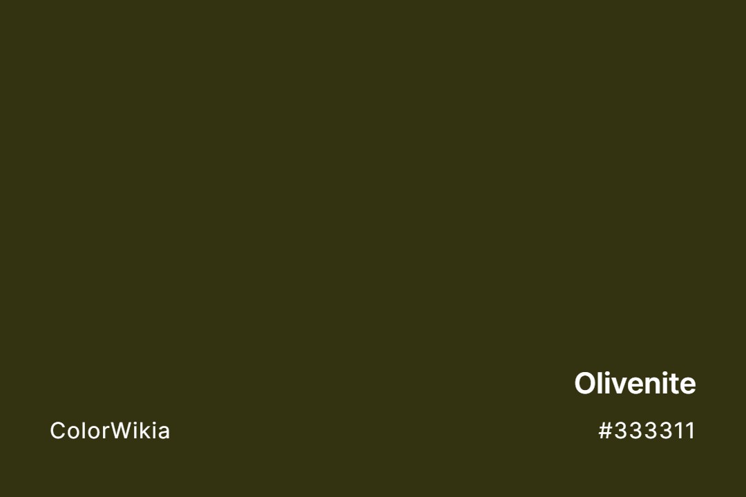 Olivenite Color – #333311: Codes and Complete Breakdown