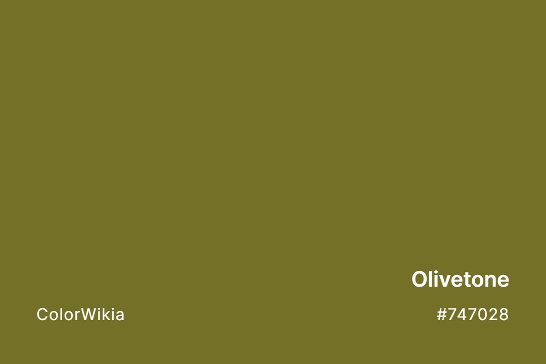 Olivetone Color – #747028: Codes and Complete Breakdown