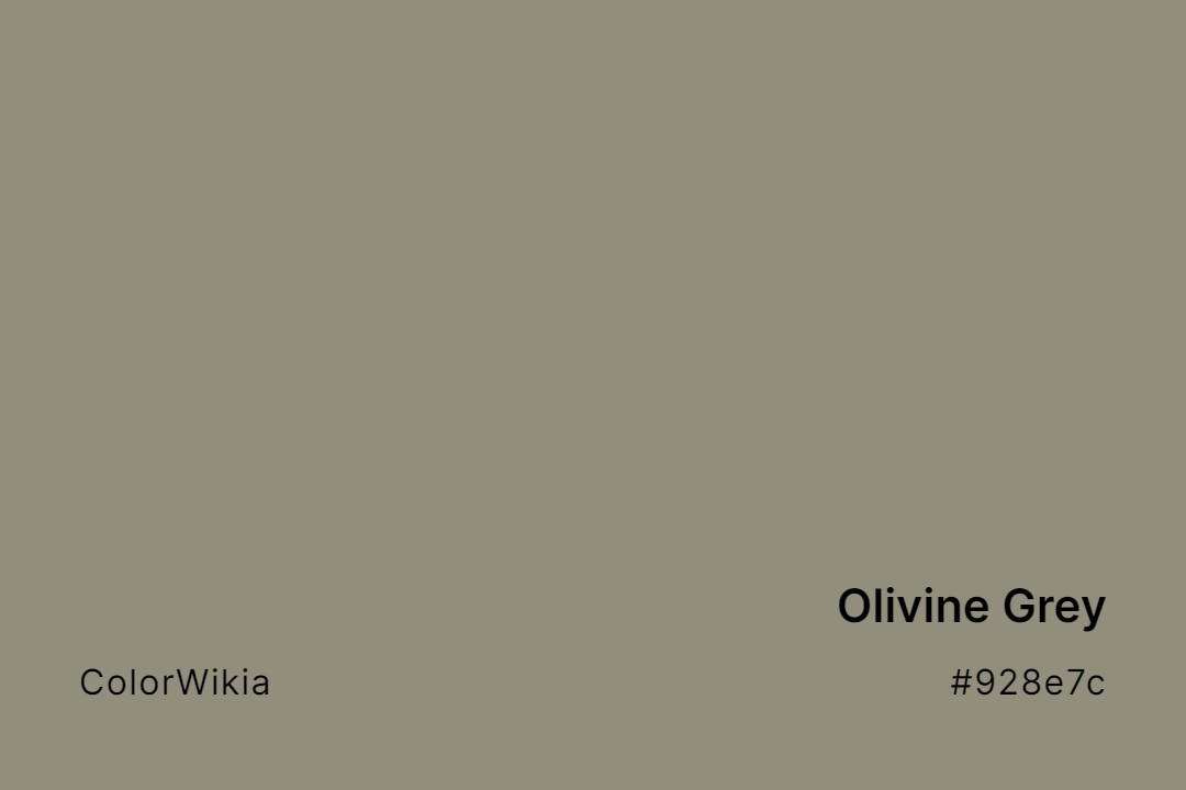 olivine grey color 928e7c