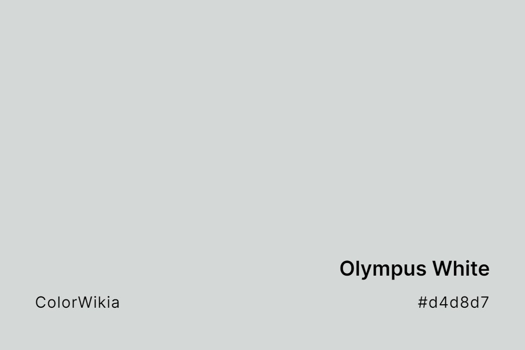 Olympus White Color – #d4d8d7: Codes and Complete Breakdown