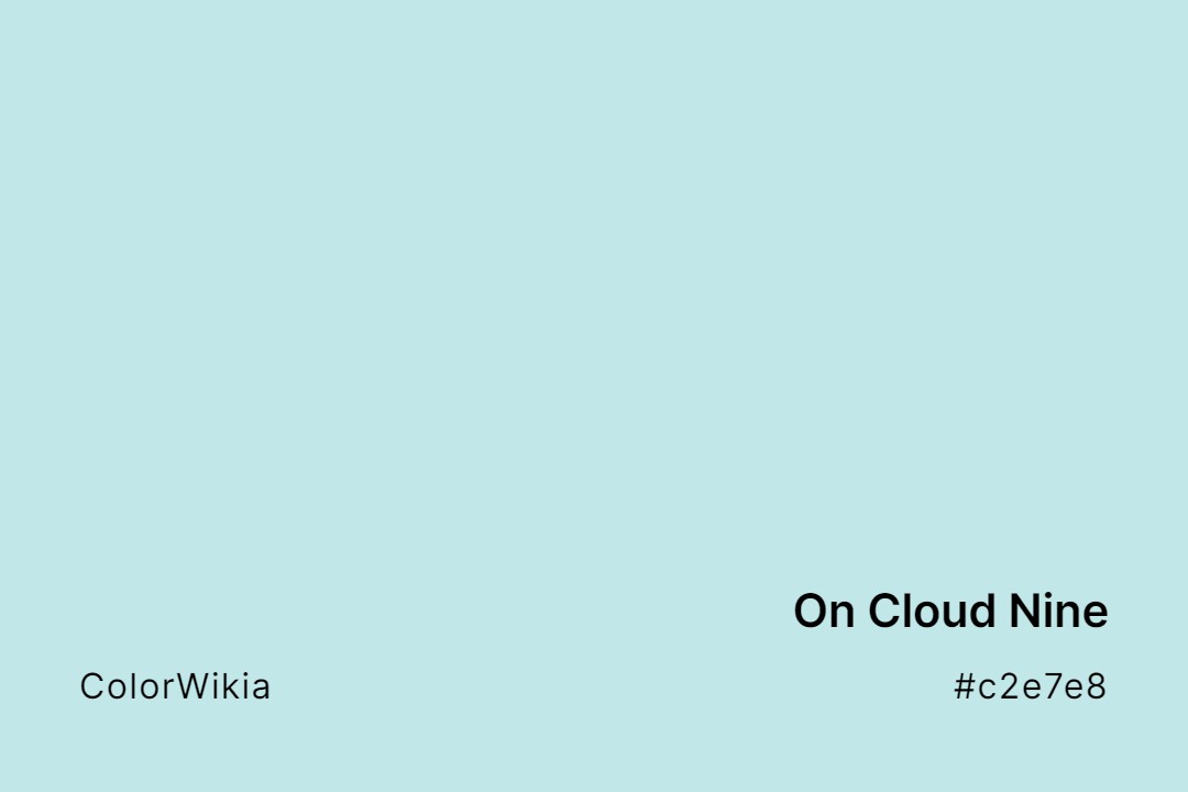 on cloud nine color c2e7e8