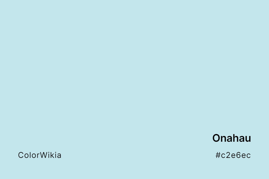 Onahau Color – #c2e6ec: Codes and Complete Breakdown