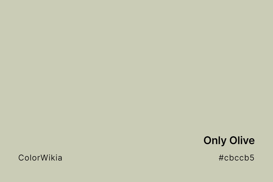 only olive color cbccb5
