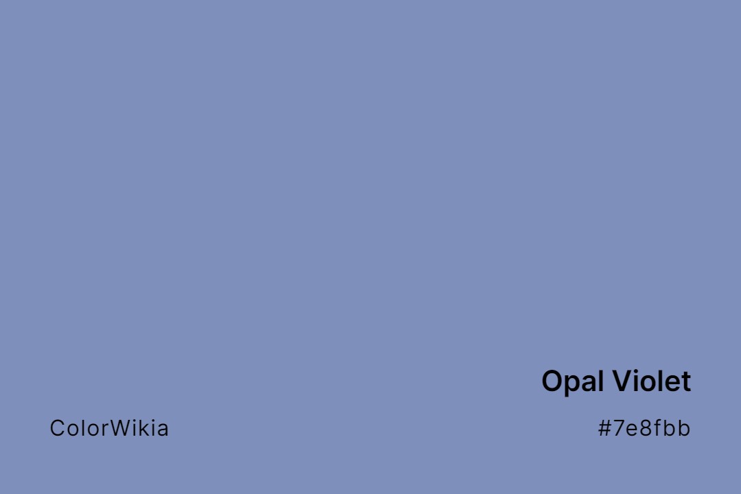 opal violet color 7e8fbb