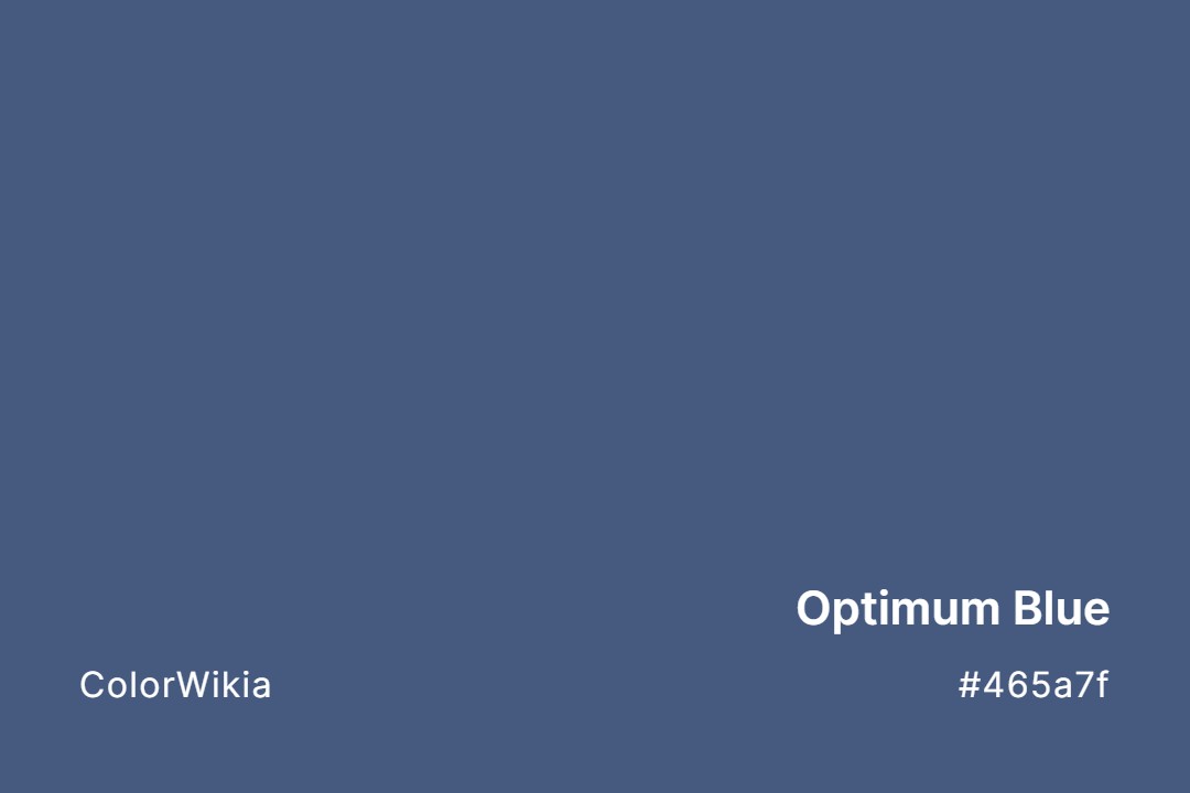 Optimum Blue Color – #465a7f: Codes and Complete Breakdown