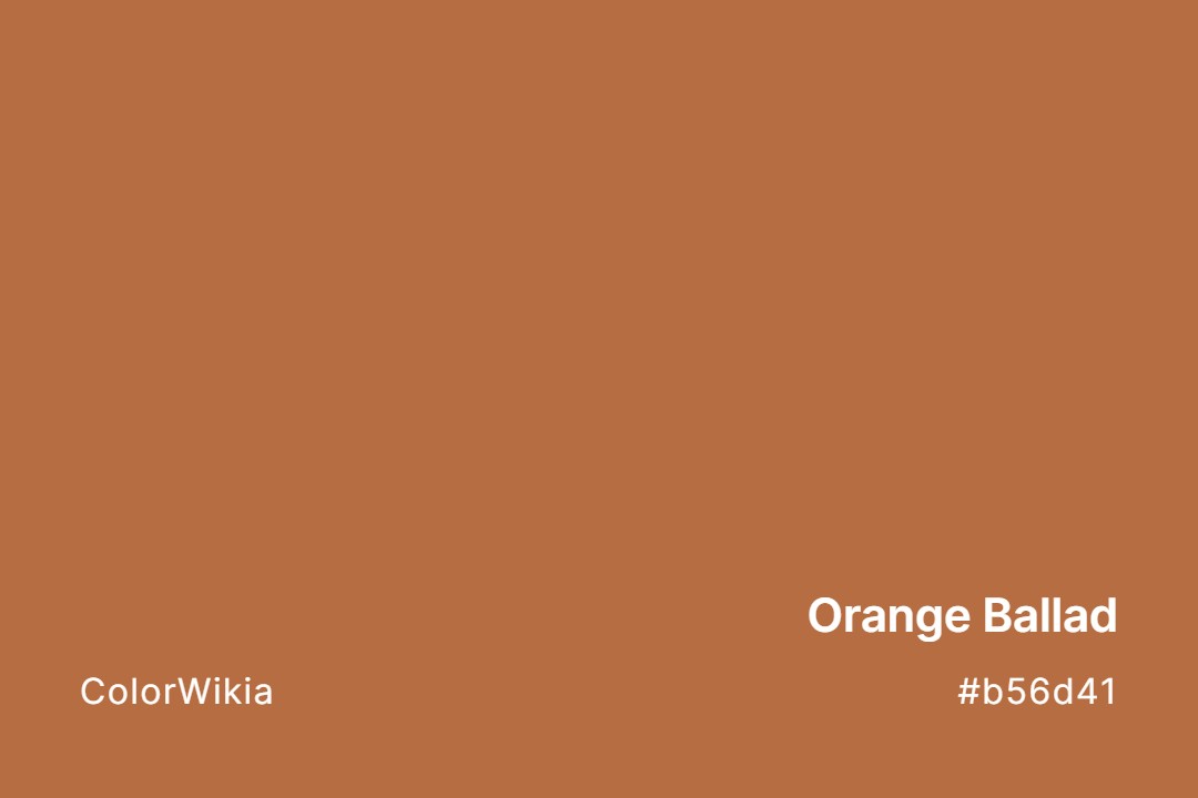orange ballad color b56d41