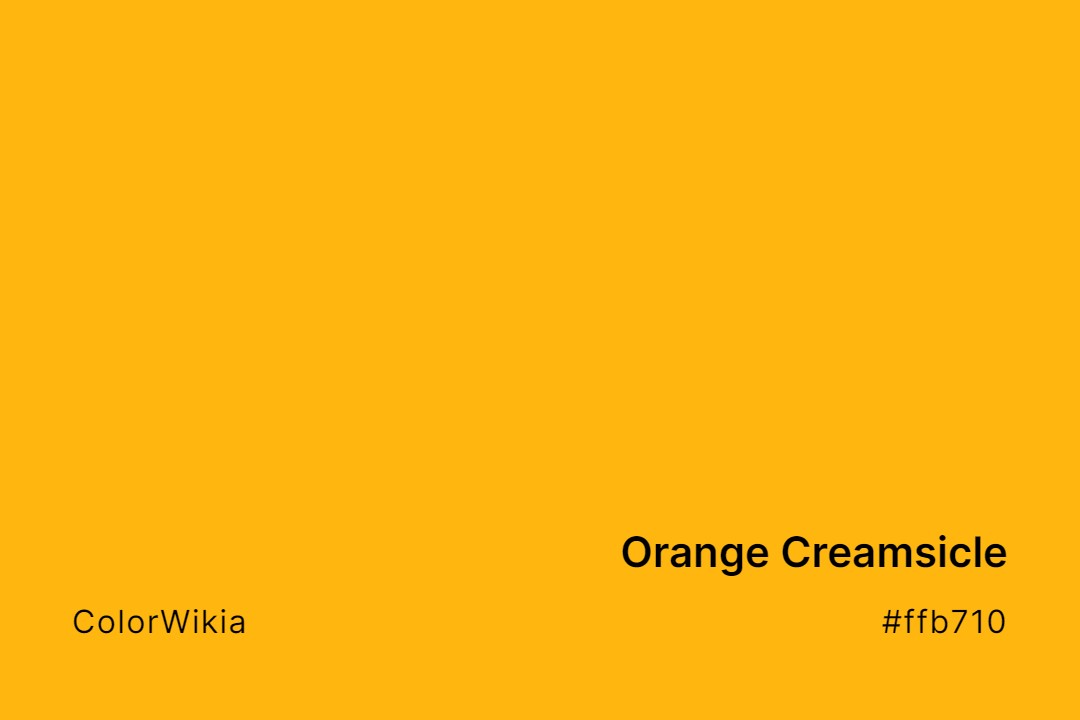 Orange Creamsicle Color – #ffb710: Codes and Complete Breakdown