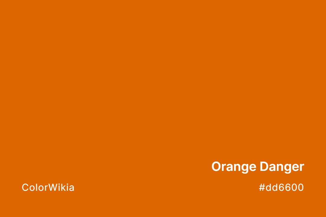 orange danger color dd6600