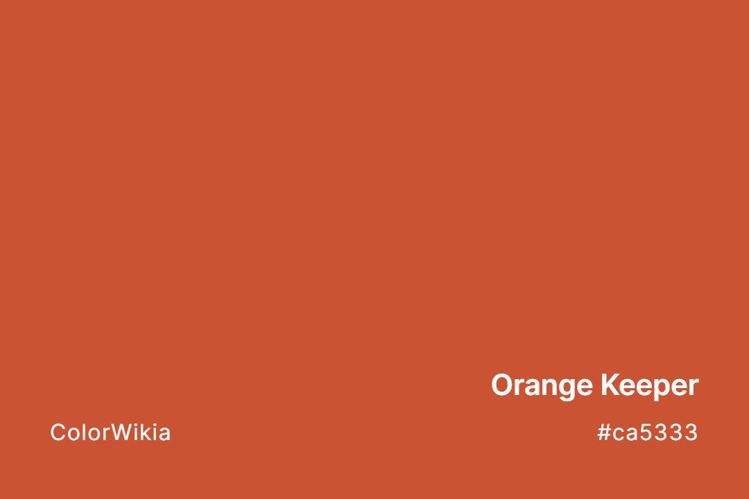 Orange Keeper Color – #ca5333: Codes and Complete Breakdown