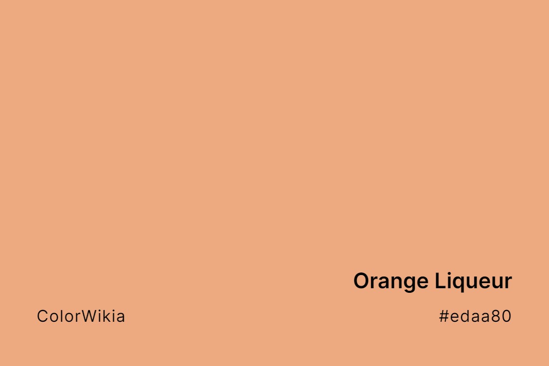 orange liqueur color edaa80