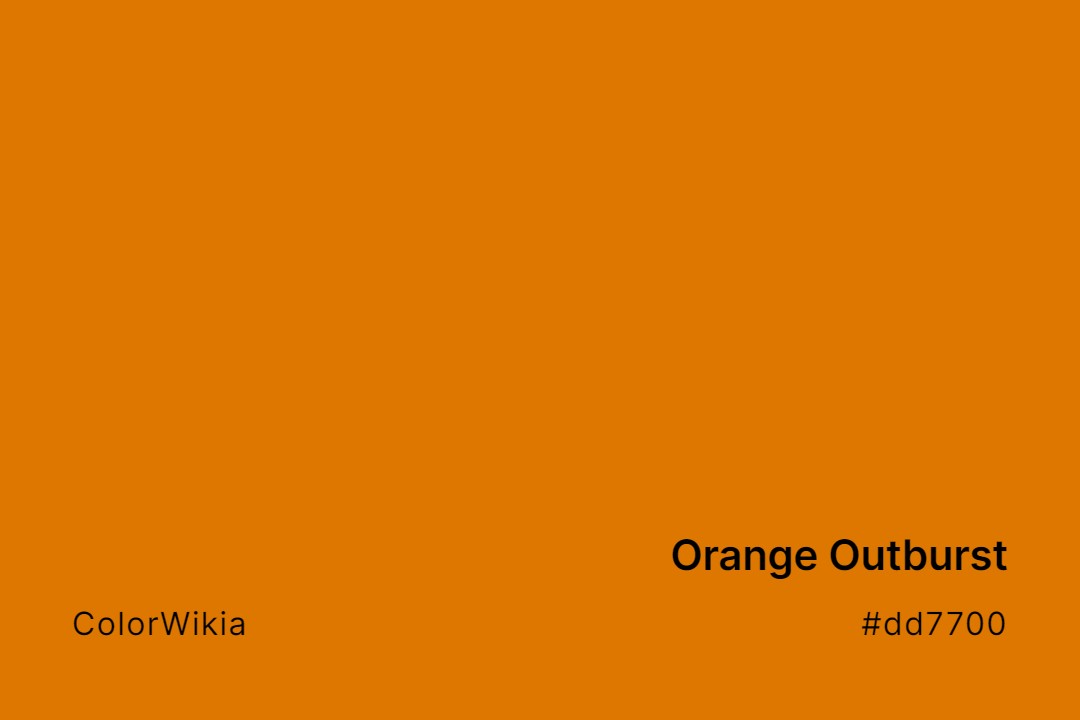 Orange Outburst Color – #dd7700: Codes and Complete Breakdown