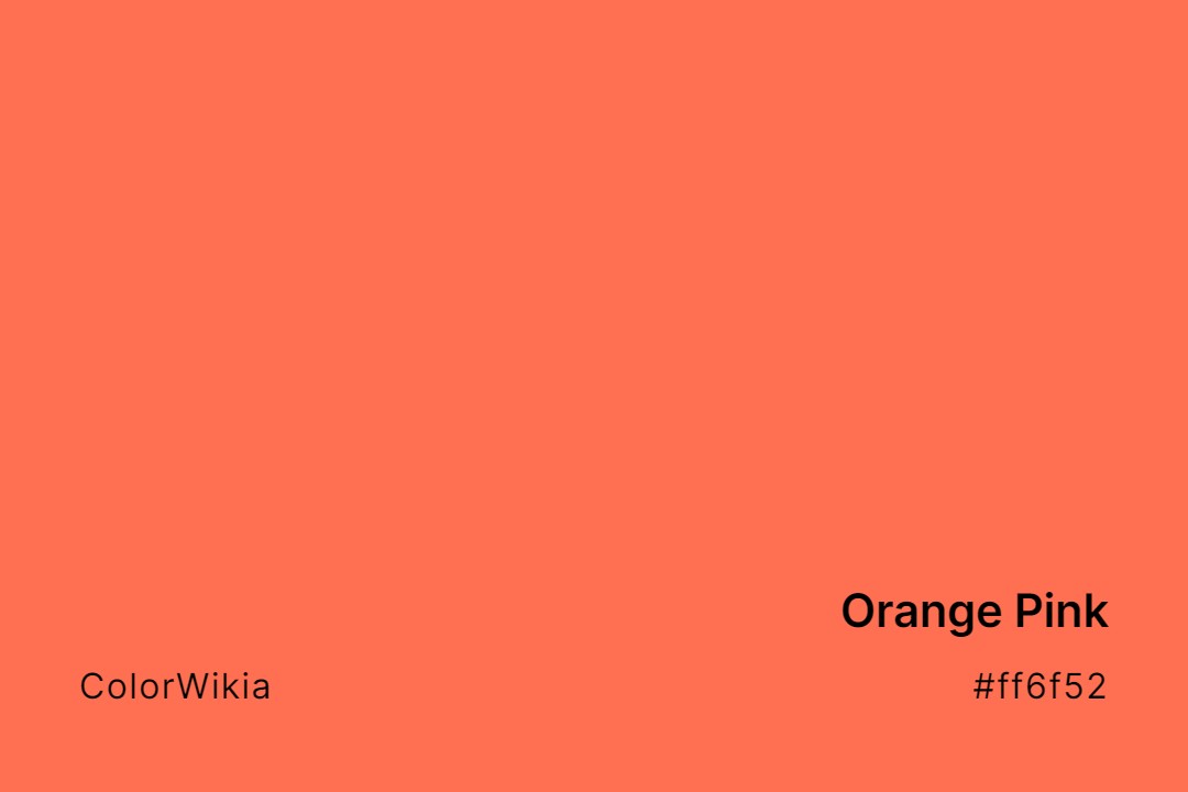 Orange Pink Color – #ff6f52: Codes and Complete Breakdown