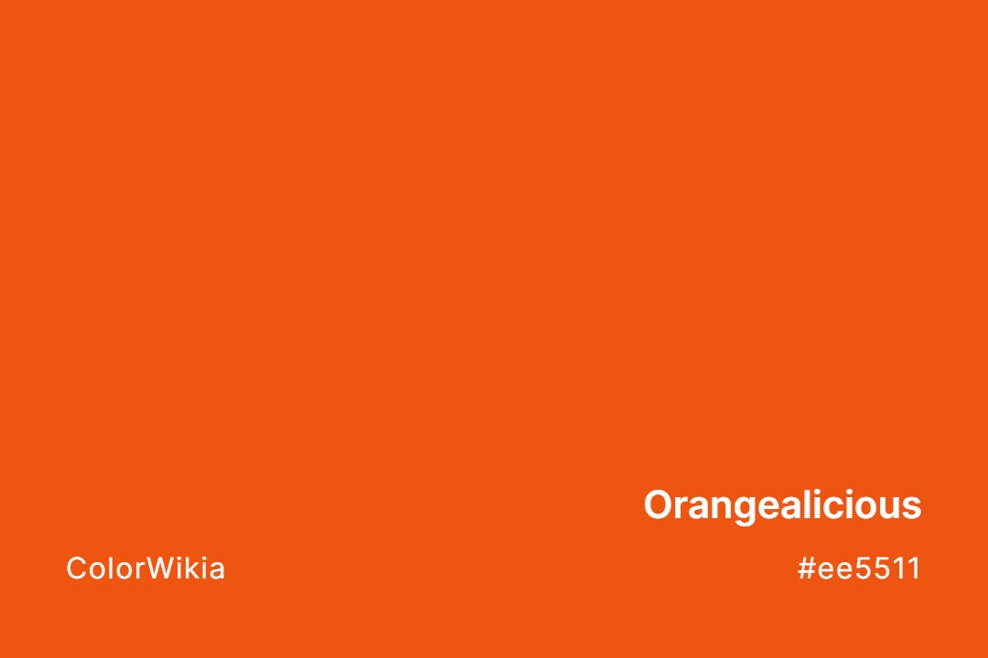 Orangealicious Color – #ee5511: Codes and Complete Breakdown