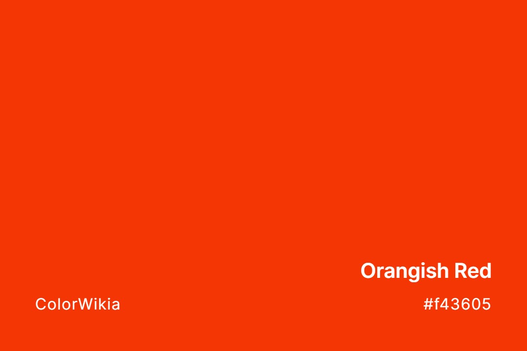 Orangish Red Color – #f43605: Codes and Complete Breakdown