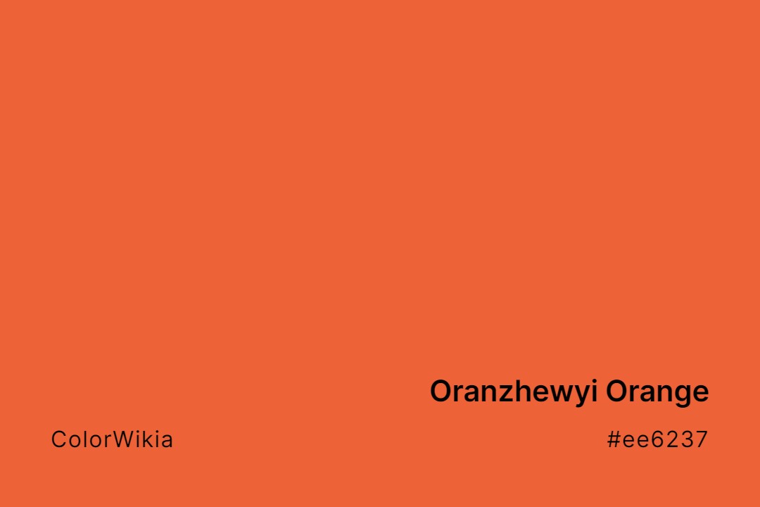 oranzhewyi orange color ee6237