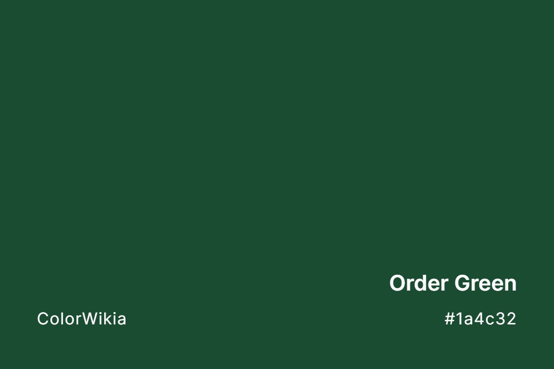 Order Green Color – #1a4c32: Codes and Complete Breakdown