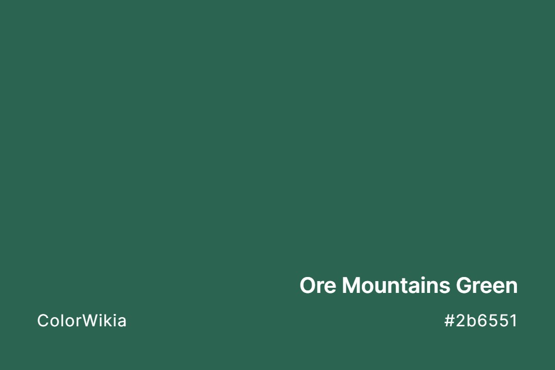 ore mountains green color 2b6551