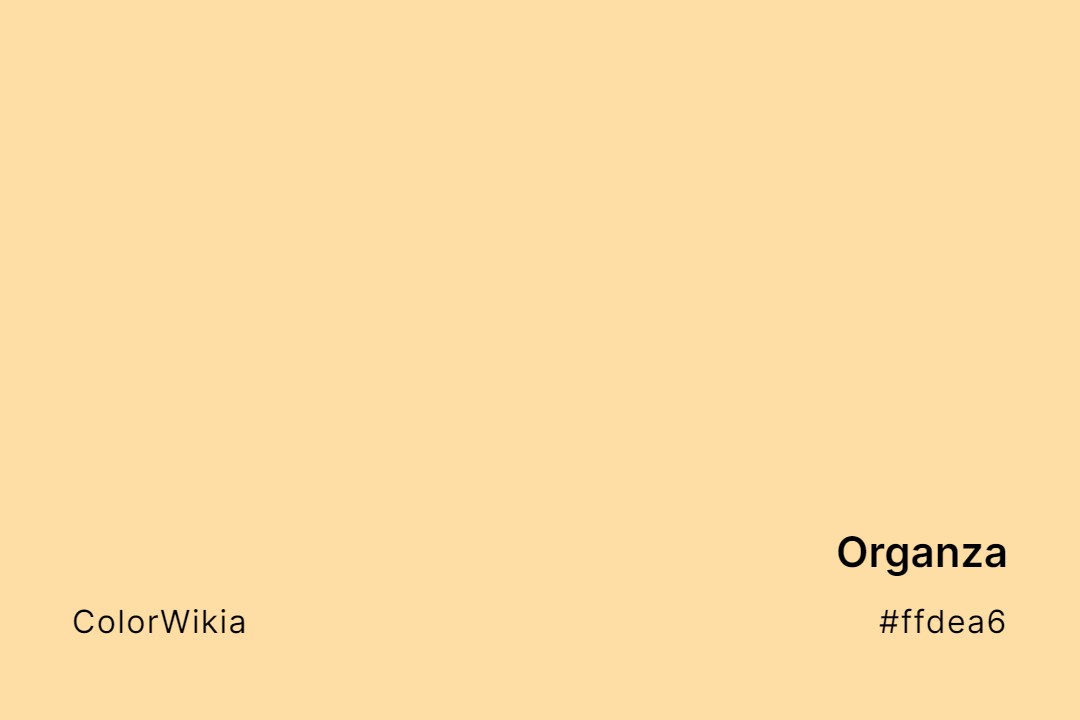 organza color ffdea6