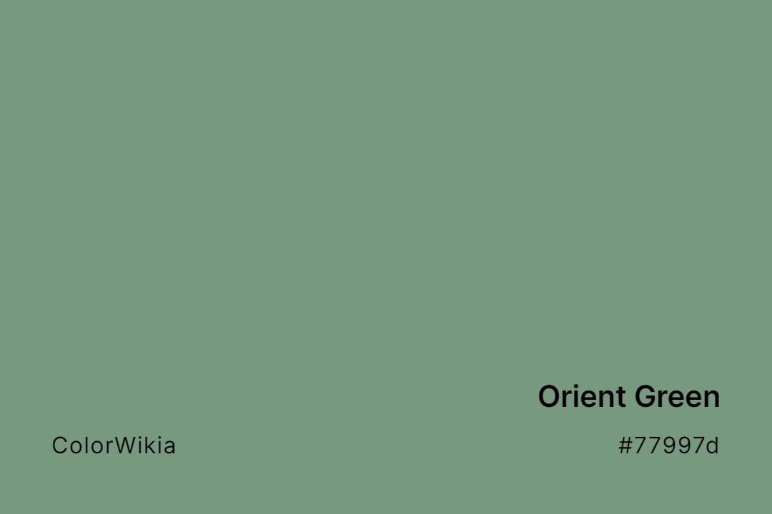 orient green color 77997d