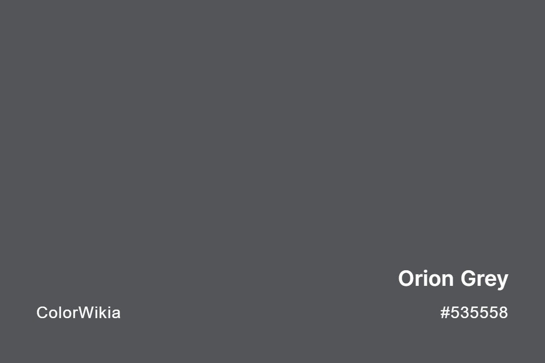 Orion Grey Color – #535558: Codes and Complete Breakdown