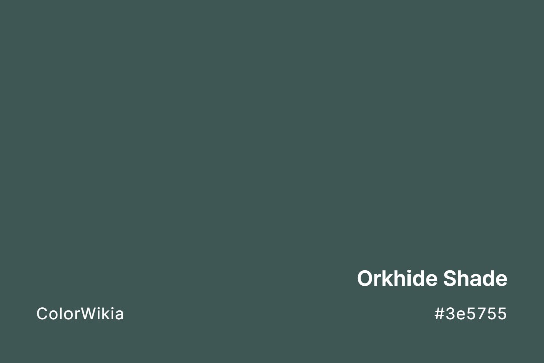 orkhide shade color 3e5755