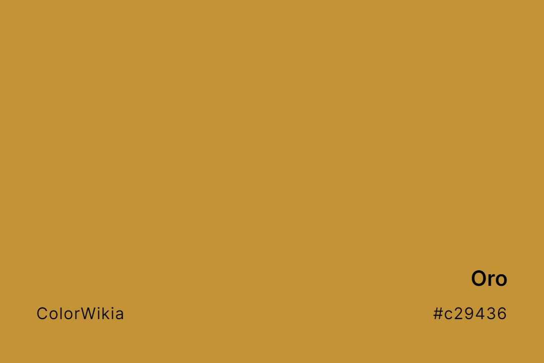 Oro Color – #c29436: Codes and Complete Breakdown