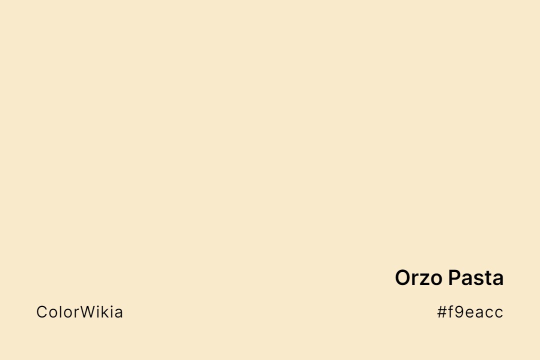 orzo pasta color f9eacc