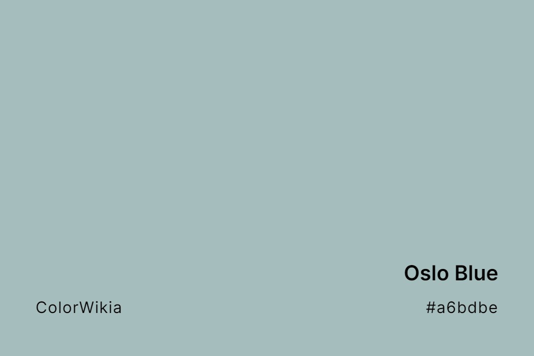 Oslo Blue Color – #a6bdbe: Codes and Complete Breakdown
