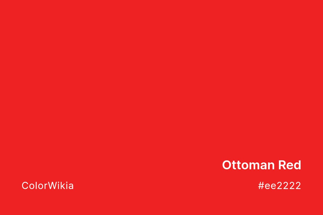 Ottoman Red Color – #ee2222: Codes and Complete Breakdown
