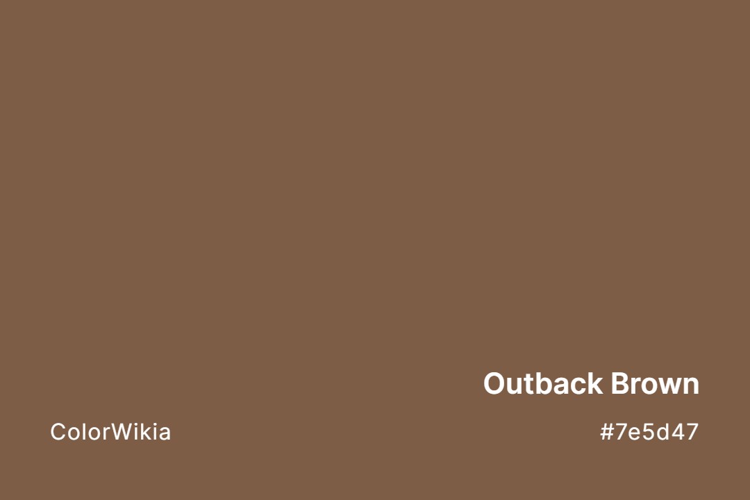 Outback Brown Color – #7e5d47: Codes and Complete Breakdown