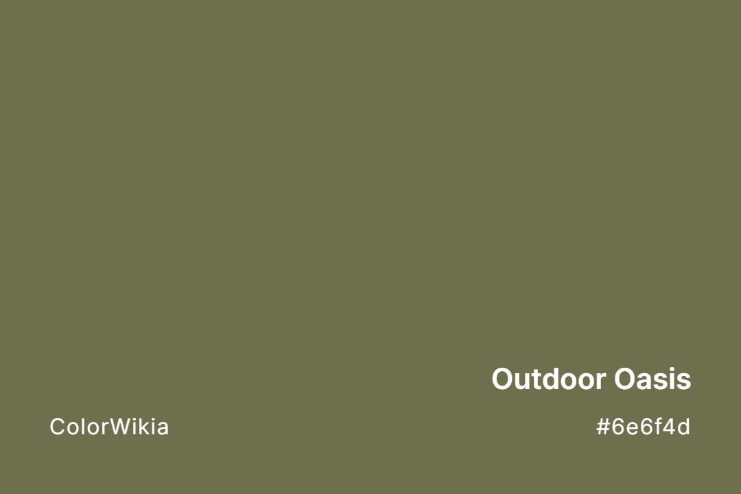 outdoor oasis color 6e6f4d