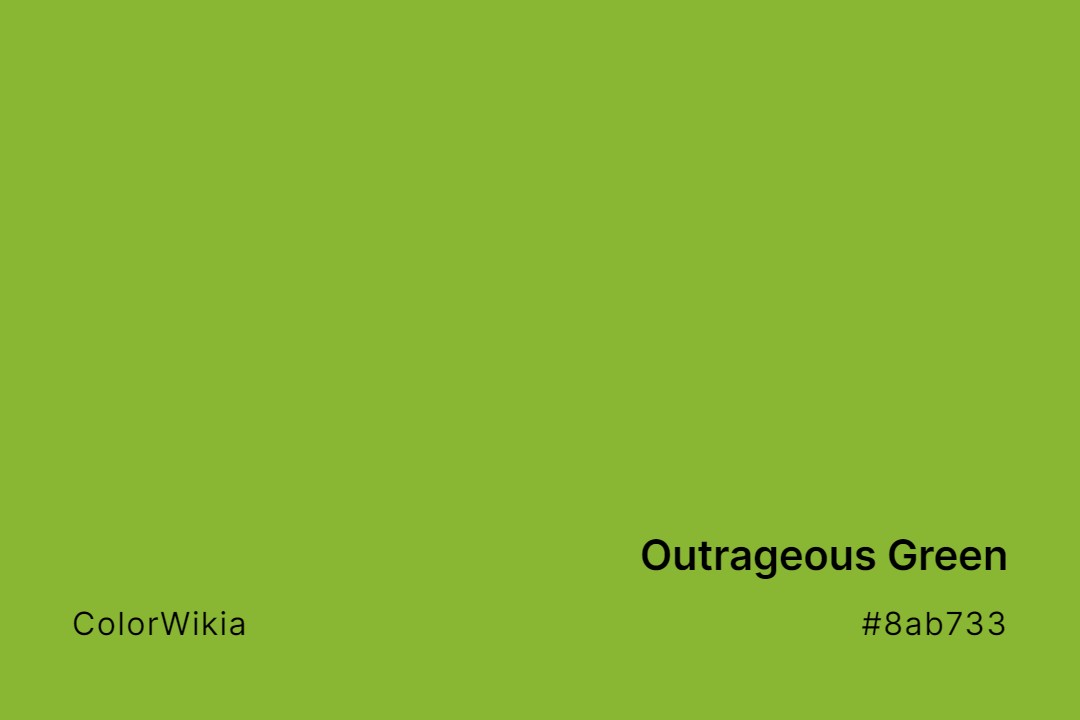 Outrageous Green Color – #8ab733: Codes and Complete Breakdown