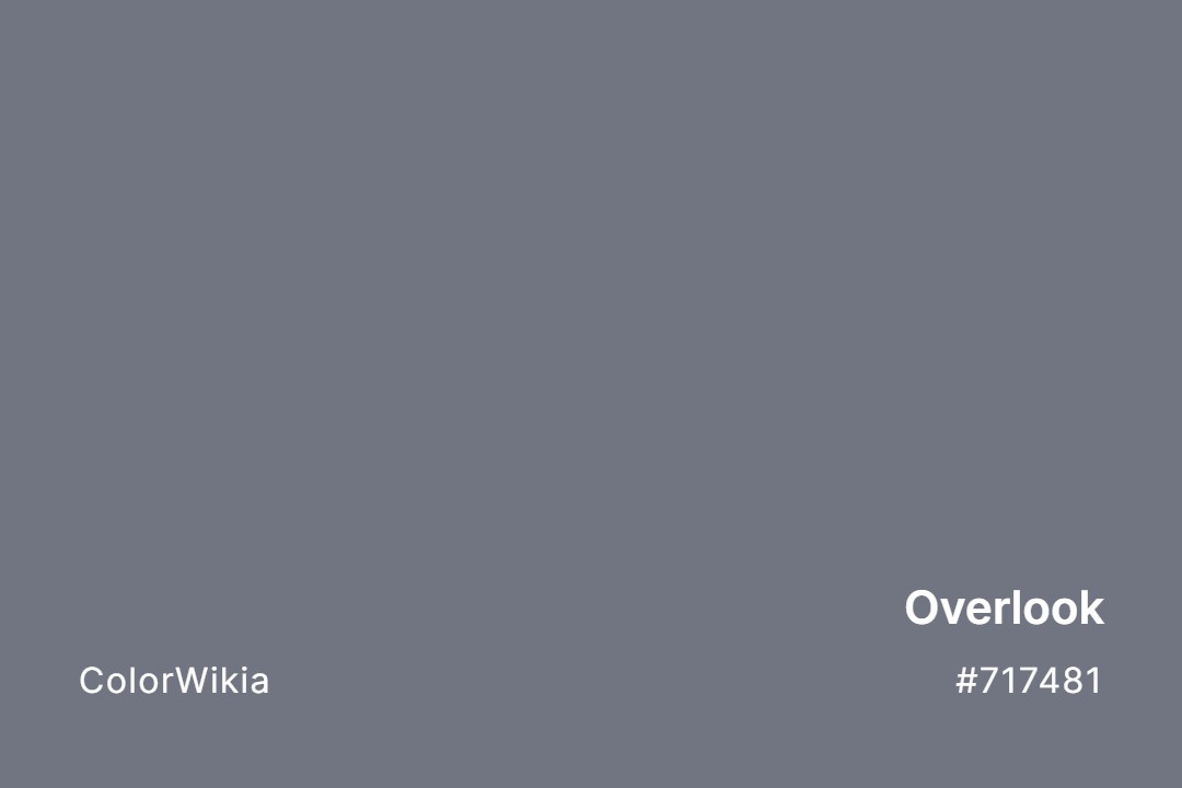 Overlook Color – #717481: Codes and Complete Breakdown