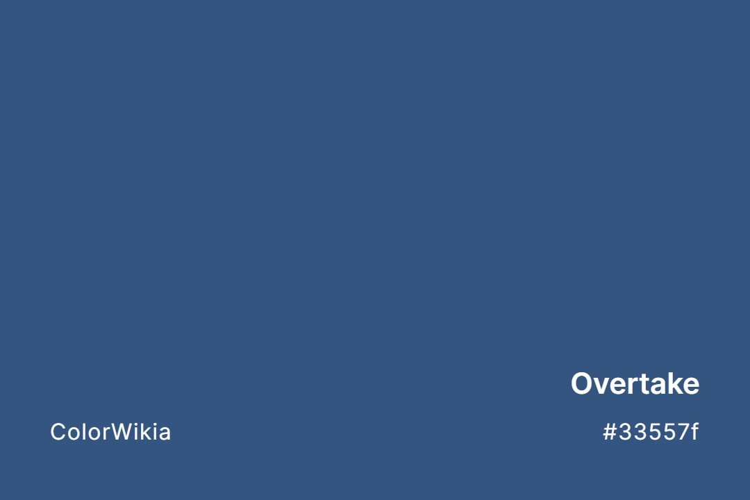 Overtake Color – #33557f: Codes and Complete Breakdown