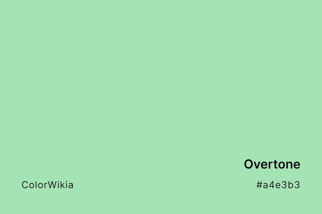 Overtone Color – #a4e3b3: Codes and Complete Breakdown